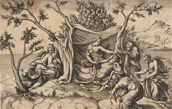 Group of 6 Italian 16th and 17th century engravings and etchings.
